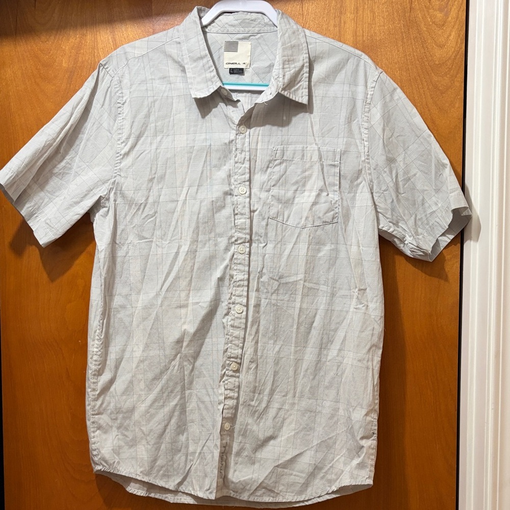 O'Neill Light Gray Casual Button Down Shirt